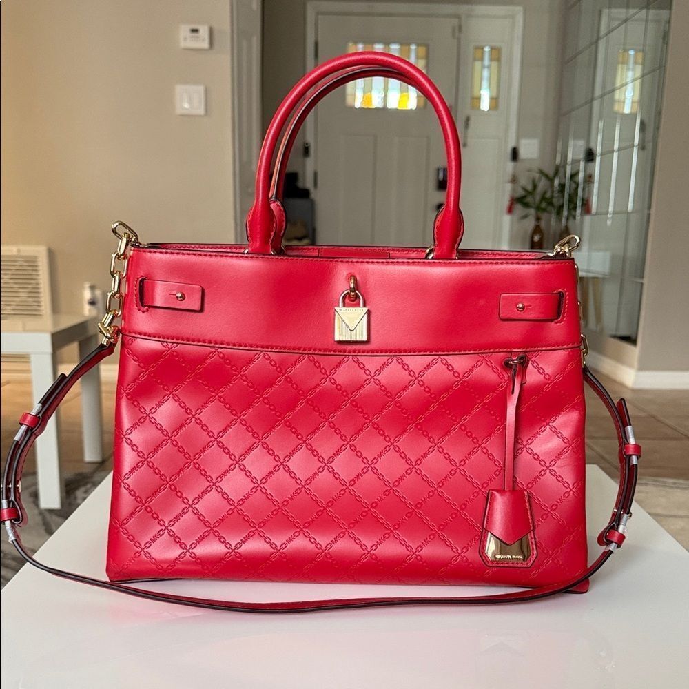 NWOT MICHAEL Michael Kors Red Satchel